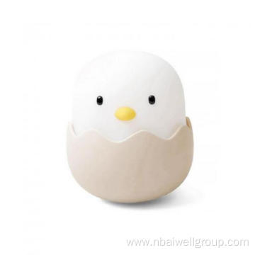 Smart LED silicone egg chicken night lamp baby